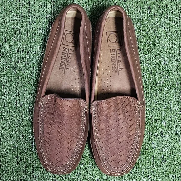 FRENCH SHRINER | GARTH WOVEN LEATHER LOAFERS