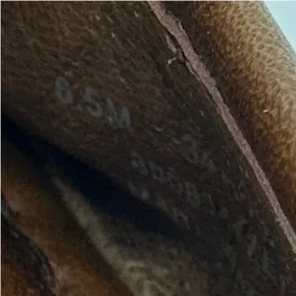 Frye Brown Distressed Leather Flats Size 6.5