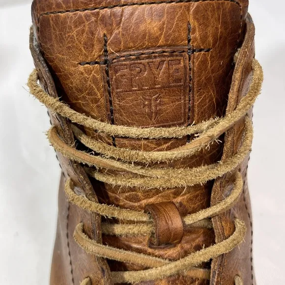 Frye Gates High Shearling Mens Size 9 Brown Leather Sneakers Boots 81171