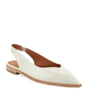 Frye Kenzie Slingback Flat Ivory