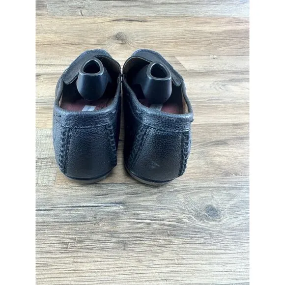 Frye Mesa Black Leather Slip On Loafers Mens Size US 10.5 Not Insoles