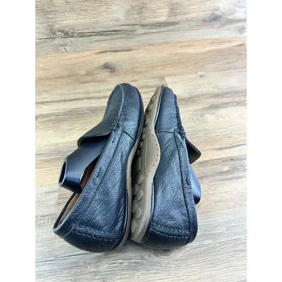Frye Mesa Black Leather Slip On Loafers Mens Size US 10.5 Not Insoles