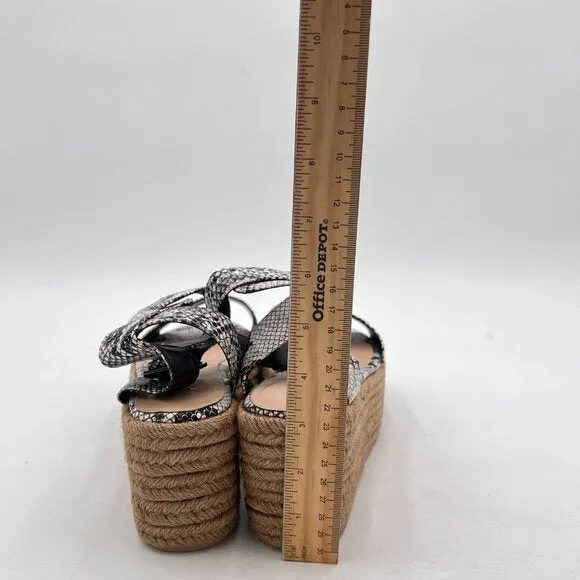 FSJ Women Chic Open Toe Platform Wedge High Heel Espadrilles Sandals Fashion Ank