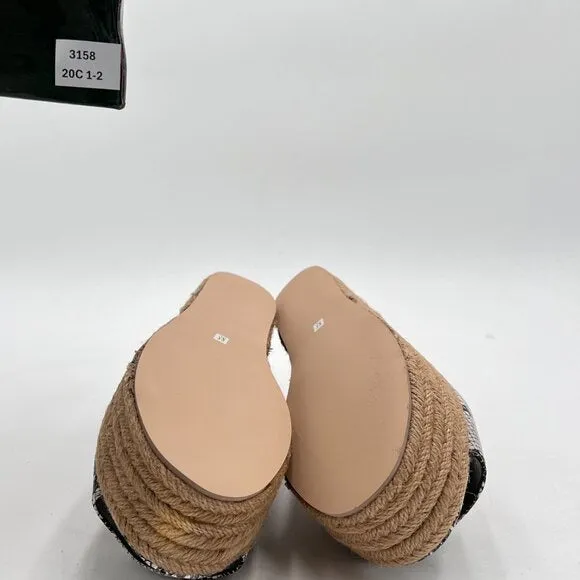 FSJ Women Chic Open Toe Platform Wedge High Heel Espadrilles Sandals Fashion Ank