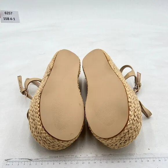 FYS Women Espadrilles Open Toe Platform Sandals Cross Strap Buckle Ankle Slingba