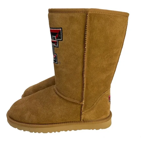 GAMEDAY BOOTS Texas Tech University Shearling Lined Roadie Boots NEW Size 8