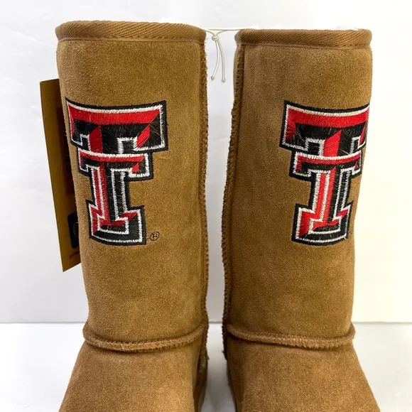 GAMEDAY BOOTS Texas Tech University Shearling Lined Roadie Boots NEW Size 8