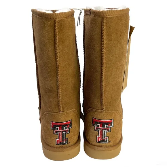 GAMEDAY BOOTS Texas Tech University Shearling Lined Roadie Boots NEW Size 8