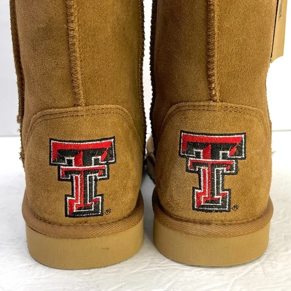 GAMEDAY BOOTS Texas Tech University Shearling Lined Roadie Boots NEW Size 8