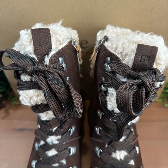 Gentle Souls by Kenneth Cole Women's Behann Alpine Lace-up Boots Size 6