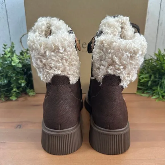 Gentle Souls by Kenneth Cole Women's Behann Alpine Lace-up Boots Size 6