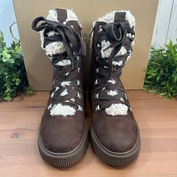 Gentle Souls by Kenneth Cole Women's Behann Alpine Lace-up Boots Size 6