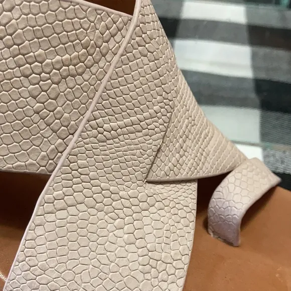 Gentle Souls Kenneth Cole Indigo Leather Wedge Sandals Shoes 8.5 Reptile Snakes