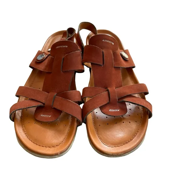 Geox Respira Rich Brown Sandals Size 42 / 11