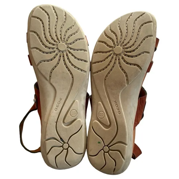 Geox Respira Rich Brown Sandals Size 42 / 11