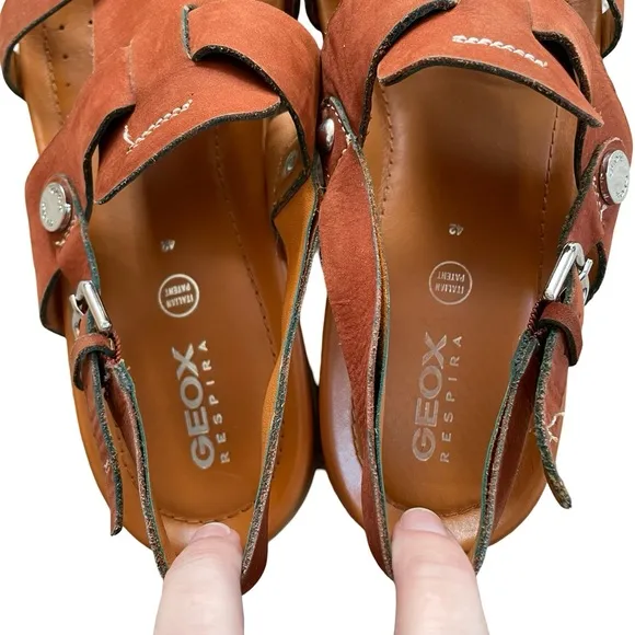 Geox Respira Rich Brown Sandals Size 42 / 11