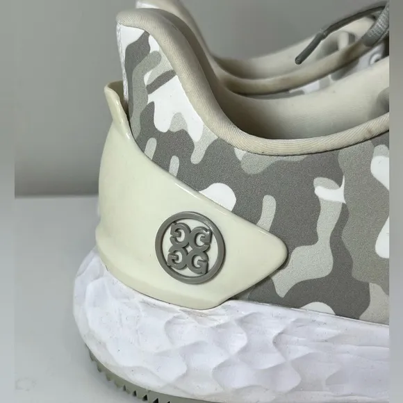 G/FORE Men’s 10.5 MG4 Spikeless Camo Golf Shoe Gray &amp; White Barely Used