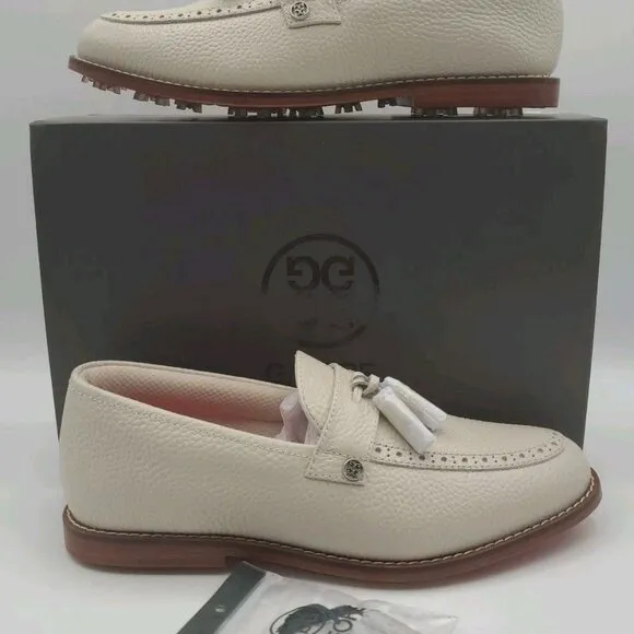 G/Fore Women's Size 8.5 Tassel Loafer Brown Golf Shoe Sneaker G4LS23EF16