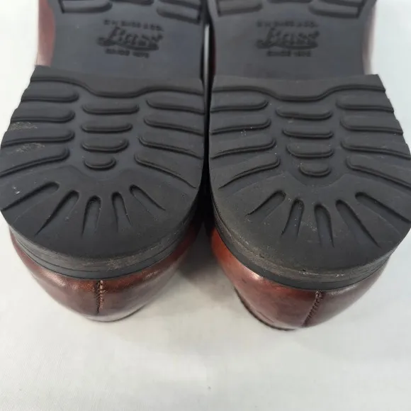 G.H. Bass &amp; Co Leather Woven Penny Loafers Mens Dress Shoes Slip On Brown 12M
