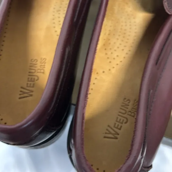 GH Bass Estelle Leather Burgundy Marietta II Tassle Weejun Loafer 11
