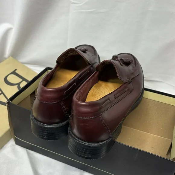 GH Bass Estelle Leather Burgundy Marietta II Tassle Weejun Loafer 11