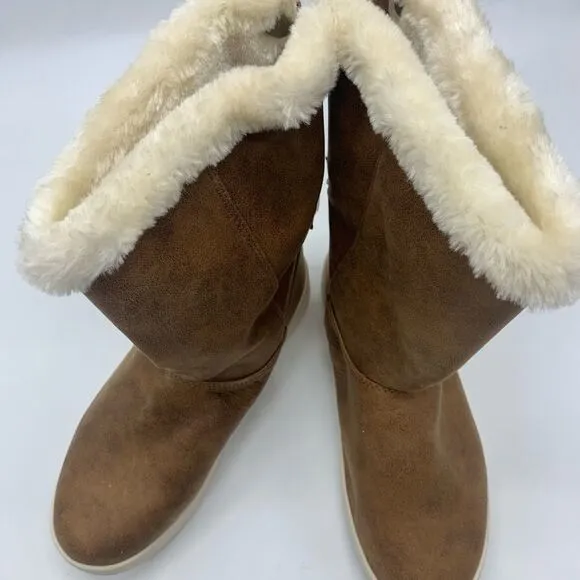 Girls Aleka Faux-Suede Shearling Style Boots