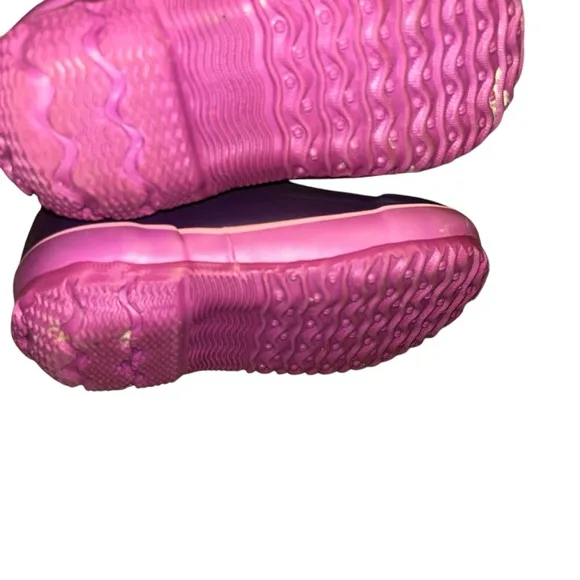 Girls Kids bogs classic purple rain snow boots size 12 child