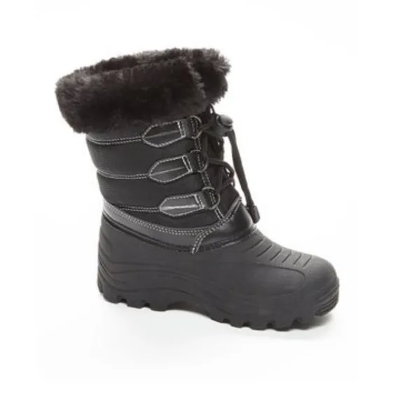Girls Rain Snow Boots Lace Tall Winter Waterproof