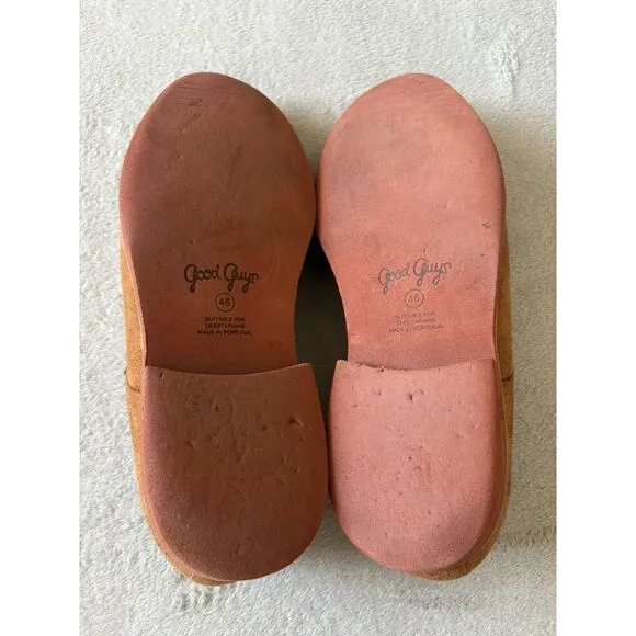 Good Guys Men's Size 12 Aponi Brandy Derby Vegan Suede‎ Preppy Sustainable