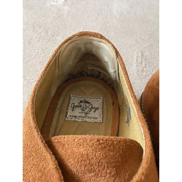 Good Guys Men's Size 12 Aponi Brandy Derby Vegan Suede‎ Preppy Sustainable