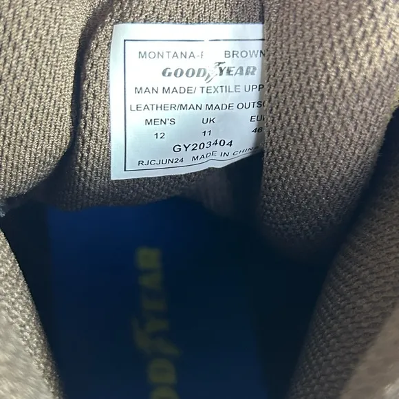 Goodyear Brown Boots NWT