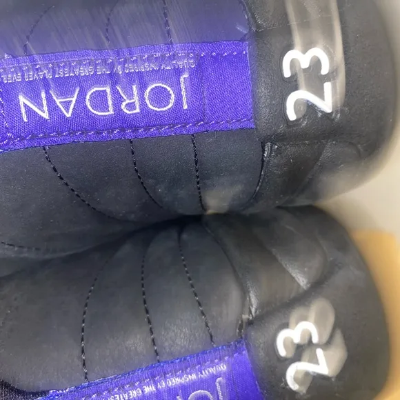 Grade school sz 4.5 jordan retro 12 Black and Concord no box