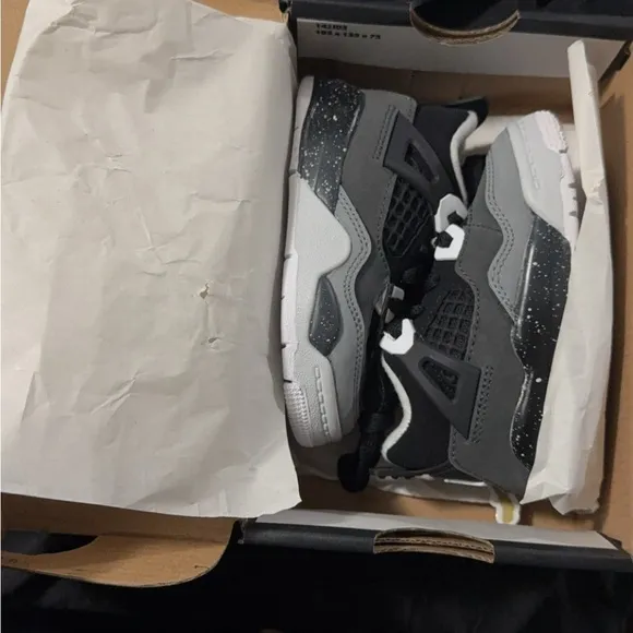 Gray and Black Sneakers