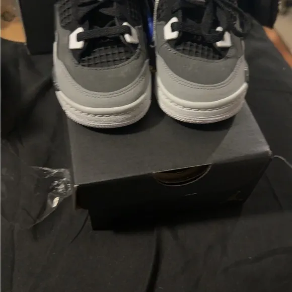 Gray and Black Sneakers