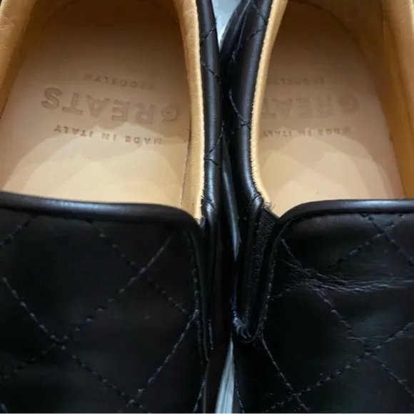 GREATS Brooklyn Wooster Quilted Leather Sneakers