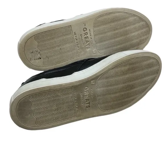 GREATS Brooklyn Wooster Quilted Leather Sneakers