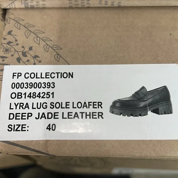 Green Leather Loafers by Joseph