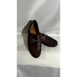 Gucci Horsebit Loafers Brown/ Silver Sz. 8 1/2