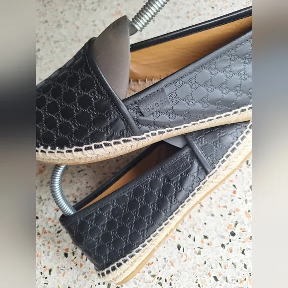 Gucci Microguccissima Leather Espadrille