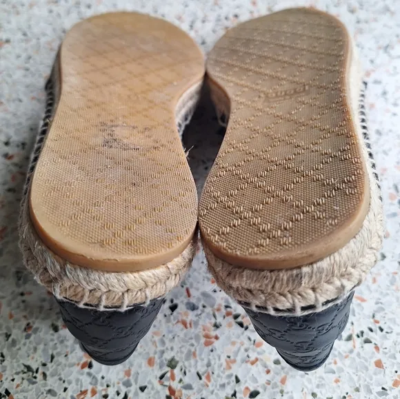 Gucci Microguccissima Leather Espadrille