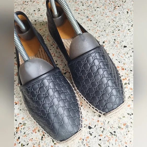 Gucci Microguccissima Leather Espadrille