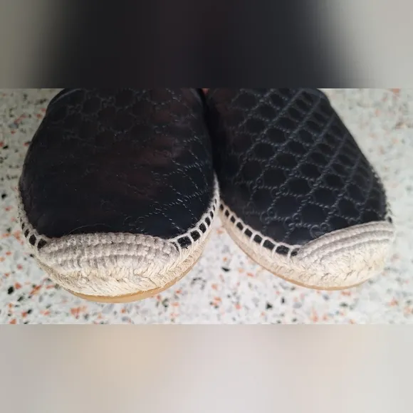 Gucci Microguccissima Leather Espadrille
