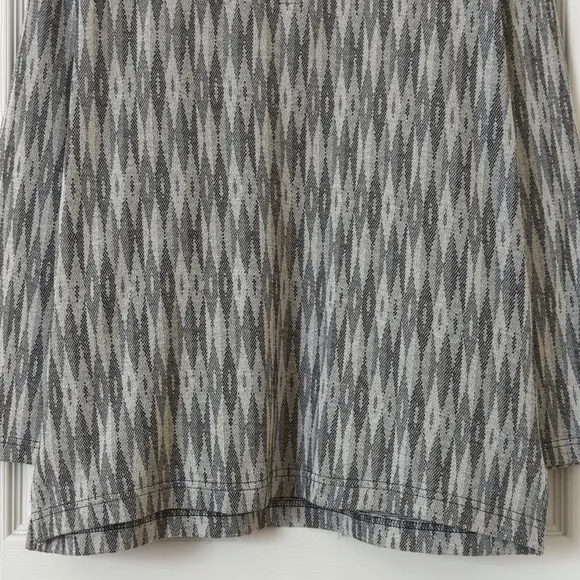 Guess 90's Vintage Lightweight Jacquard Knit Quarter Zip Pullover Sweater Gray L
