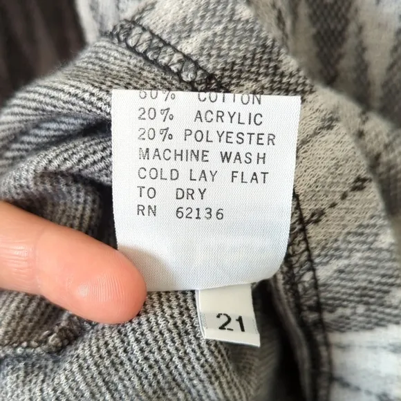 Guess 90's Vintage Lightweight Jacquard Knit Quarter Zip Pullover Sweater Gray L