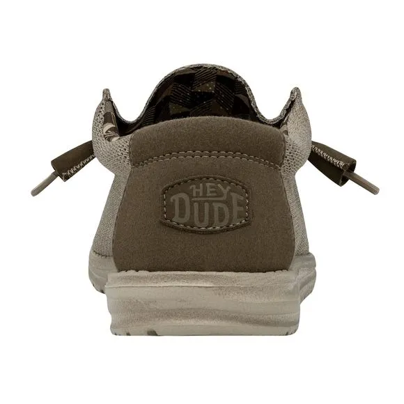 HEY DUDE MEN'S WALLY SOX BEIGE SIZE 11 | MEN’S SHOES | MEN'S LACE UP LOAFER