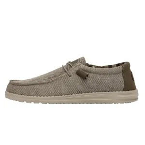 HEY DUDE MEN'S WALLY SOX BEIGE SIZE 11 | MEN’S SHOES | MEN'S LACE UP LOAFER
