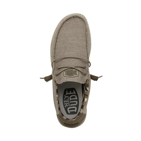 HEY DUDE MEN'S WALLY SOX BEIGE SIZE 11 | MEN’S SHOES | MEN'S LACE UP LOAFER