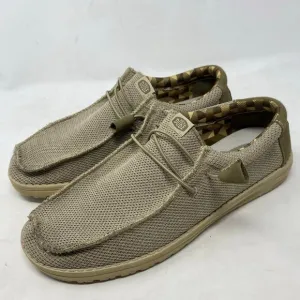 Hey Dude Wally Sox Beige Loafer Shoes Casual Comfort Mens Size 12 E