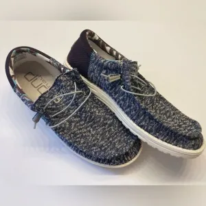 Hey Dude Wally Sox Funk Blue Nights Casual Shoe Mens Size 14 Lace Up Lightweight