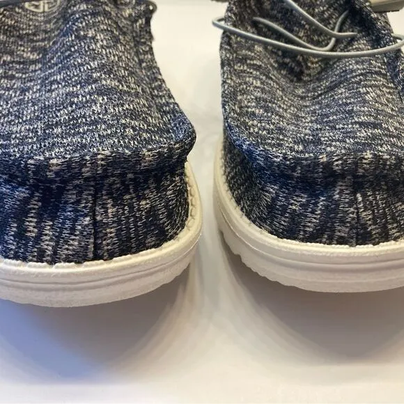 Hey Dude Wally Sox Funk Blue Nights Casual Shoe Mens Size 14 Lace Up Lightweight